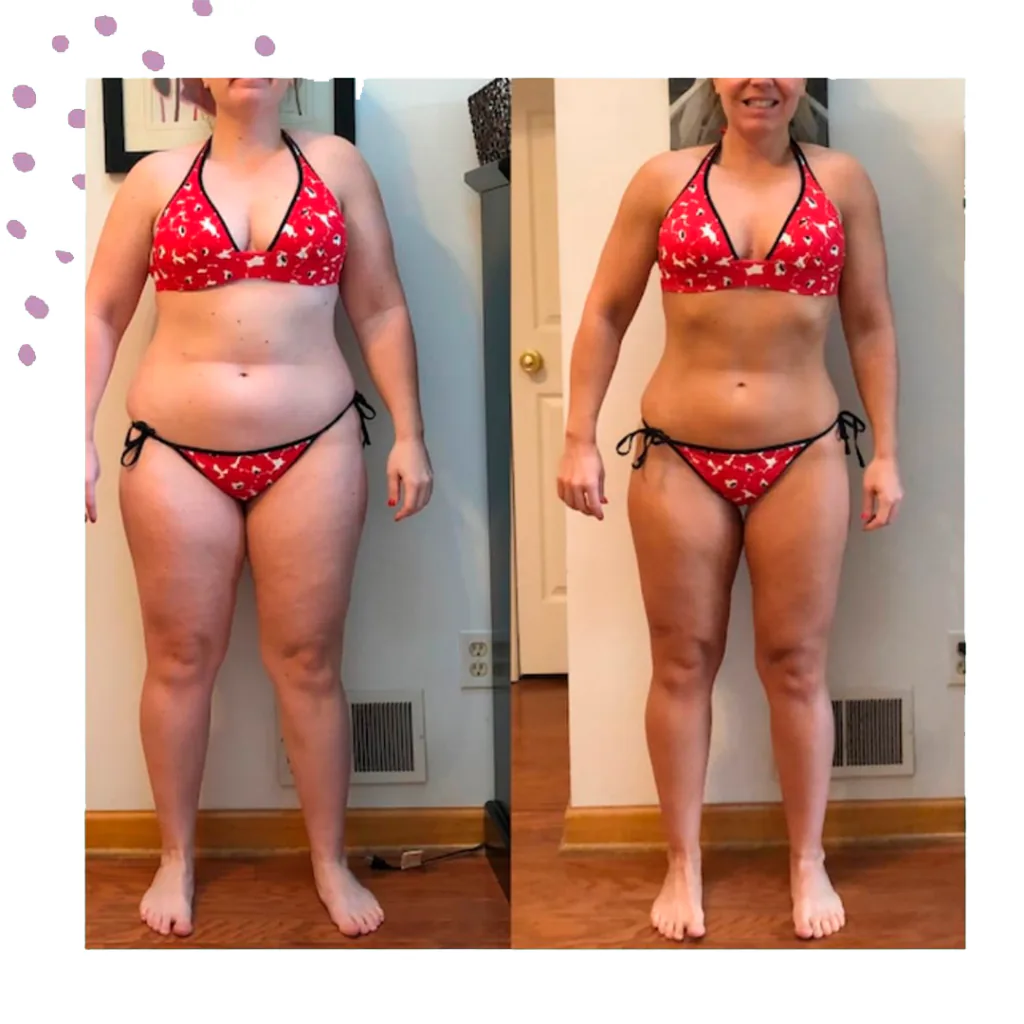 Resultado de adelgazamiento – vista frontal